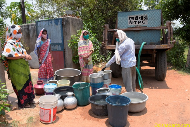 Talcher NTPC Talcher Kaniha provides water to Villages