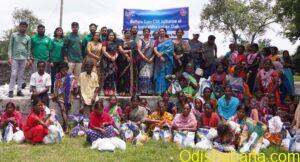 Grocery iem distribution by Swayamsiddha Club