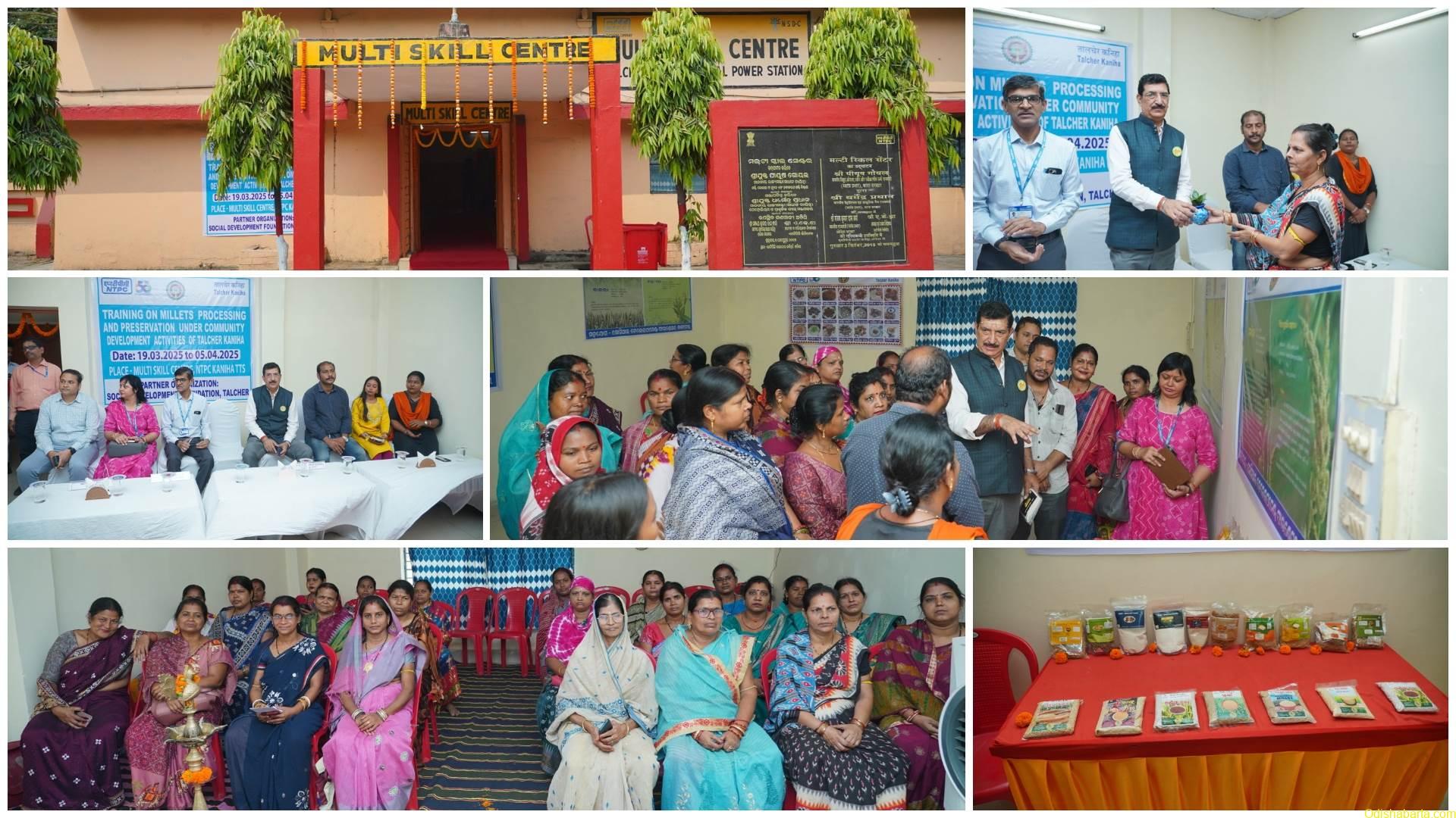 NTPC Talcher Kaniha Empowers Rural Women with Millet Processing Training