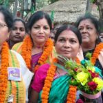 BJP Mahila Morcha Stages Protest in Binjharpur Over Women’s Reservation
