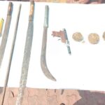 Police Cracked   a Major Organised Dacoity Five arrested Recovered Live Bombs, Pistol,and Sword
