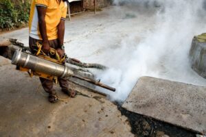 Mosquito repellent fogging operation
