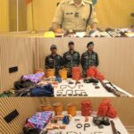Maoists articles recovered from the concealed dump