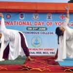 Rayagada Autonomous College celebrated Yoga Day on the theme “Yoga for Healthy ageing “