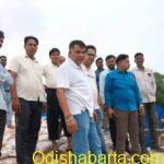 Flood Situation Improves Gradually in Jajpur; CE  Behera  Inspect Breach Sites