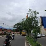 High Rise Puja Pandal on Airport Boundary Poses Risk