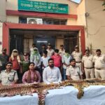 Illegal trade of wildlife articles, forest officials seized two leopard skins and arrested six persons in Gajapati district